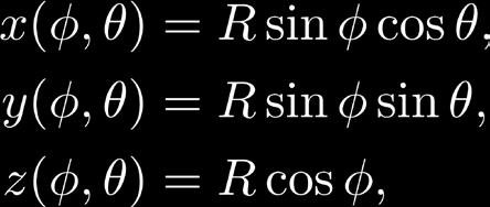 R and centered at the origin