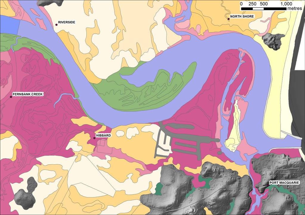 Near-surface Quaternary geology, Port Macquarie area Figure 5.