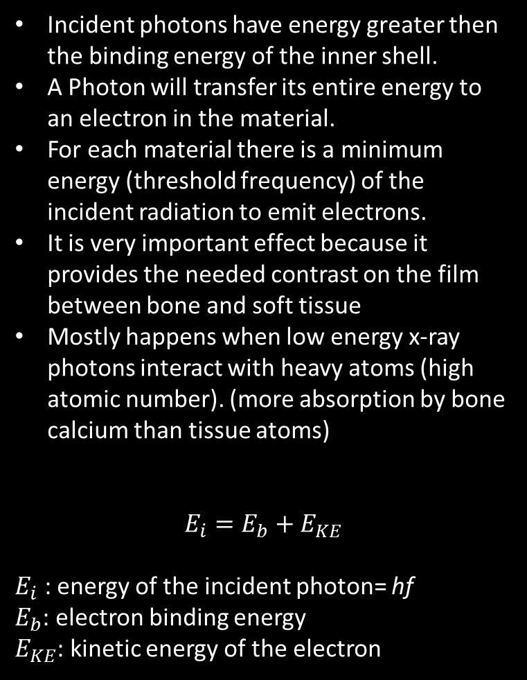 Photoelectric Effect (a) photon absorption and