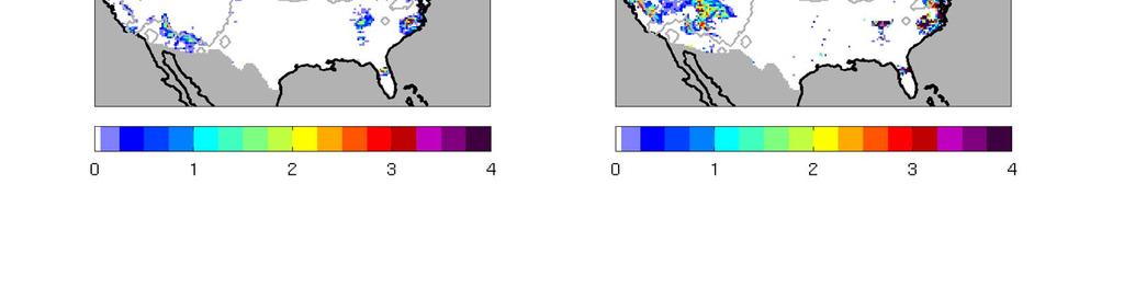 DJF: snow issues for satellites Again, MERRA quite accurately represents precip over snow Some scale issues due to