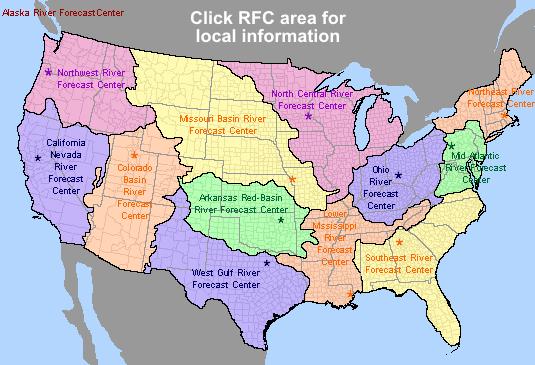 NWS River Forecast Centers CNRFC Customers NWS Field Offices Federal Water Management Agencies