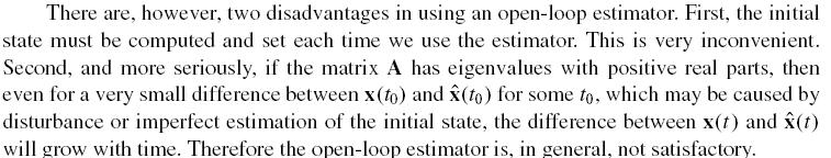 4. State Estimator Closed-loop estimator y is used in closed-loop