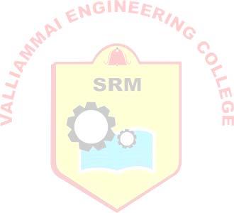 VALLIAMMAI ENGINEERING COLLEGE SRM Nagar, Kattankulathur 603 203 DEPARTMENT OF