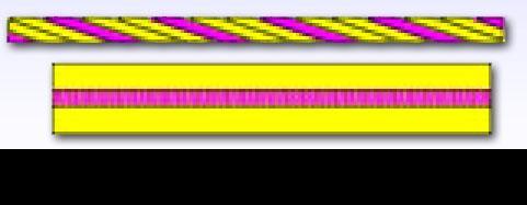 Fixed Facilities Yellow and magenta ropes, tapes, chains, or other