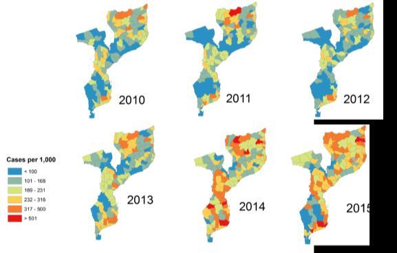 Malaria incidence by district Katie Colborn,