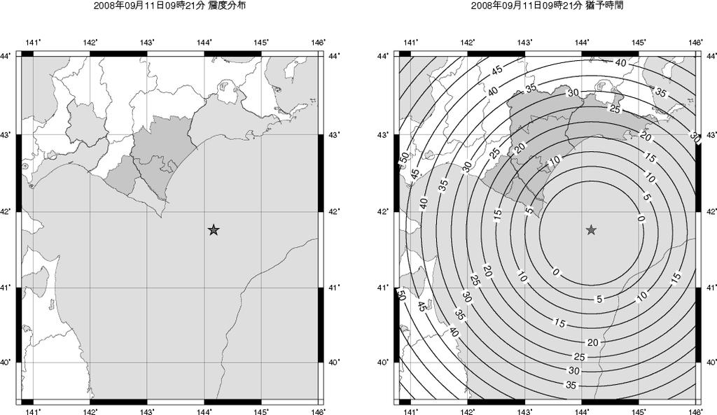 The star denotes the final epicenter determined by the detailed routine analysis of JMA.