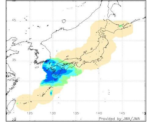 Evaluation of GPM-GSMaP Daily averaged rainfall around Japan in 0.