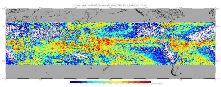 Example of GPM-GSMaP mothly