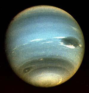 Uranus (YOOR-uh-nus or yuh-ray-nus) is the next planet we come to. Uranus is a blue-green. planet. Uranus gets. its color from a gas. called methane. The methane is above the. clouds. The clouds.