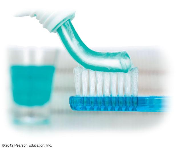 2.2 CONNECTION: Trace elements are common additives to food and water Fluoride is added to municipal water and dental products to help reduce tooth decay. Figure 2.2B 2.