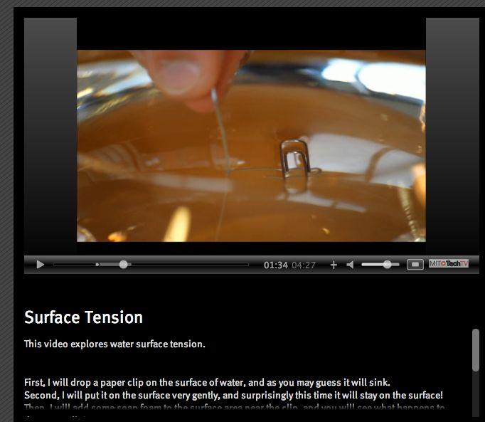 Surface tension A property related to the property of cohesion.