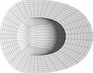 the contact angle hysteresis for the unconstrained and y-constrained optimal contact lines. In this figure, we plot one additional curve, corresponding to the case of a circular contact line.