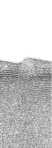 The profile shows a cross section along the short-axis of the 6K#877 Knoll. thus strikes and length of the fissures and the direction of stress field are unknown.