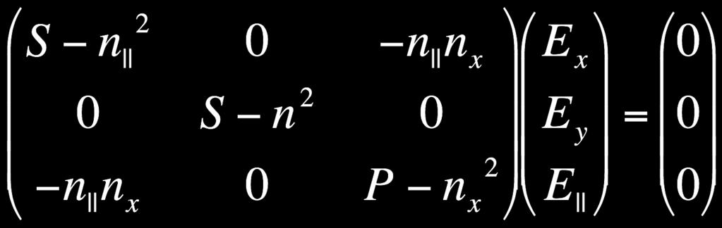Alfven waves (2) Wave equation for n j =ck j /ω If you put in numbers, then P is huge! Thus, third equations gives E 0 (E is the E-field along B) Why is E 0 for low frequency waves have?