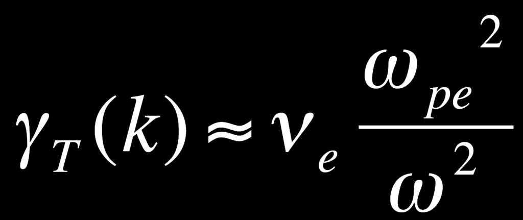 2/8/16 Dispersive Media, Lecture 5 - Thomas Johnson 8 Transverse waves - Modified light waves The waves equation in an unmagnetised plasmas, when k = ke _ K ;a = K ω δ ;a = 1 ω, \ ω \ δ ;a K ω n \ 0
