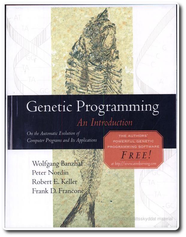 GP literature I I Books on Genetic programming (only two