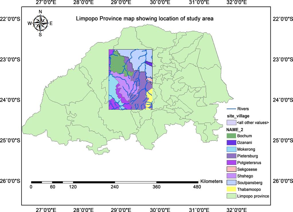 Figure 1. Study area map. 2. Materials and Methods This paper covers two sections: 1) Landuse/Landcover (LULC) classification and 2) accuracy assessment.