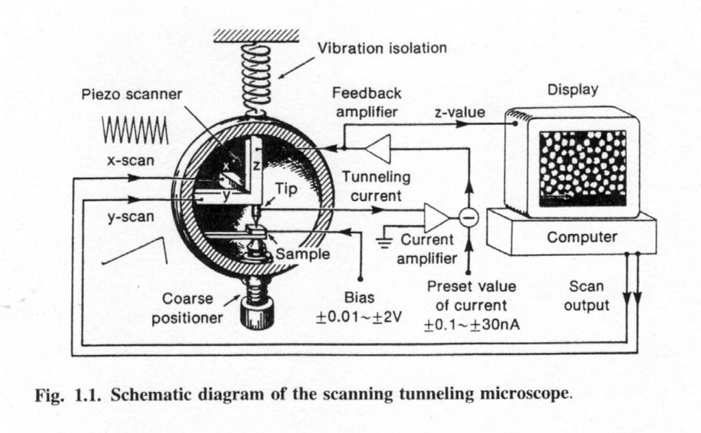 Scanning Tunneling Microscope Schematic C.