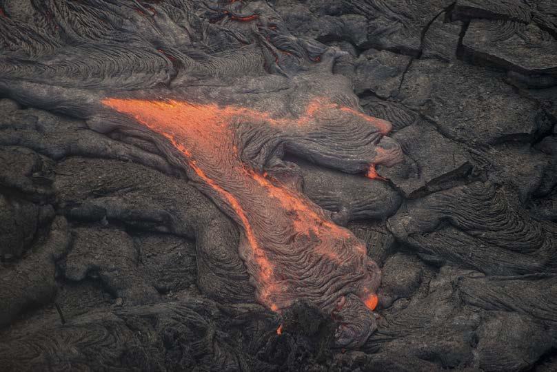 Mafic lavas often erupt in a gentle fashion.