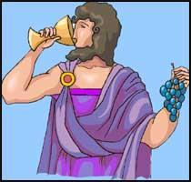 god of wine Zeus youngest son His mother, Semele, was a princess and a mortal woman His mother