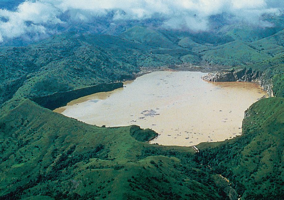 Henry s Law - Lake Nyos in Cameroon CO 2 buildup in colder, denser water layers near lake s bottom (high pressure, large mole fraction); overturn in