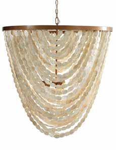 Chandelier L011-B D 41cm X H 145cm (Fully wired with ceiling mount supplied)