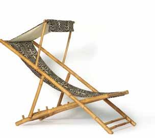 Bamboo Bamboo Deck Chair Black &