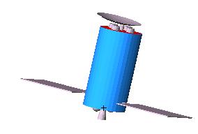 SCARAB test case satellite model TestSat: Generic type of medium-sized satellite (1