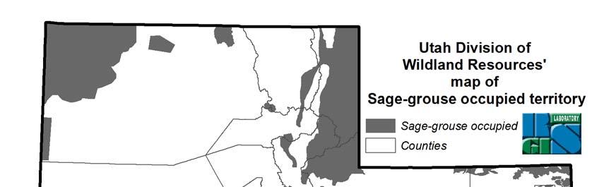 Figure 1 UDWR map of sage grouse occupied territory, current as of