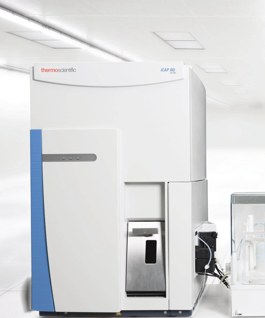 Thermo Scientific icap Qnova Series ICP-MS The icap RQ ICP-MS and the icap TQs ICP-MS have shared capabilities for ease-of-use and powerful ultralow detection.