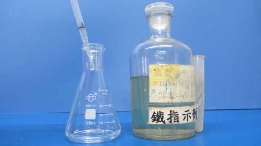 of soln Transfer to Erlenmeyer flask
