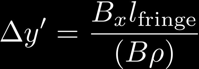 particle B x <0 for y>0; B x >0 for y<0 Net focusing!
