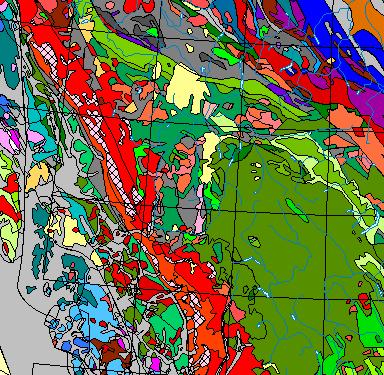 Geology Themes GSC geology of Canada served
