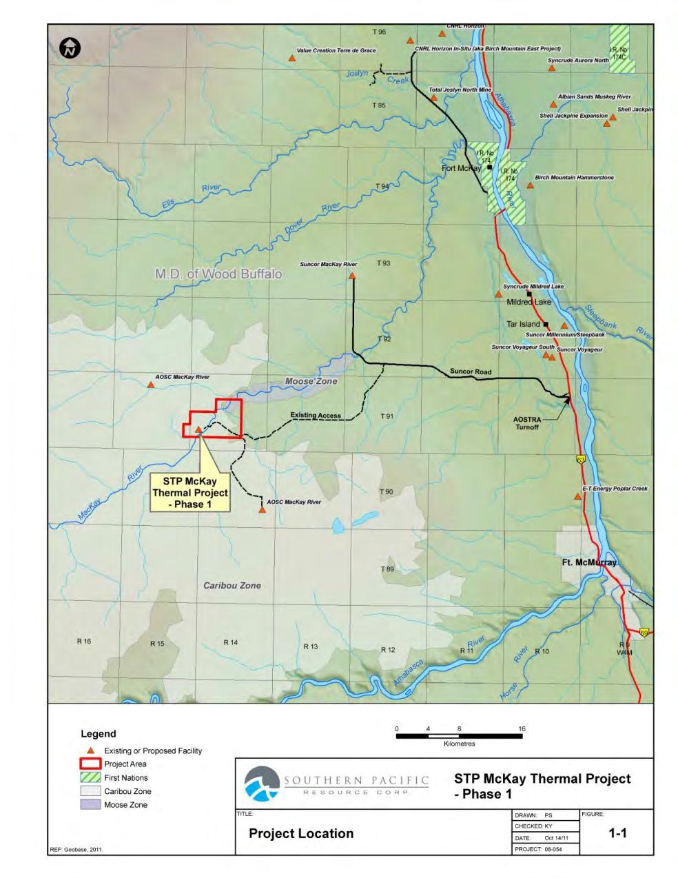 Project Background The Project is located approximately 45 km northwest of Fort McMurray and 45 km southwest of the community of Fort MacKay in Section