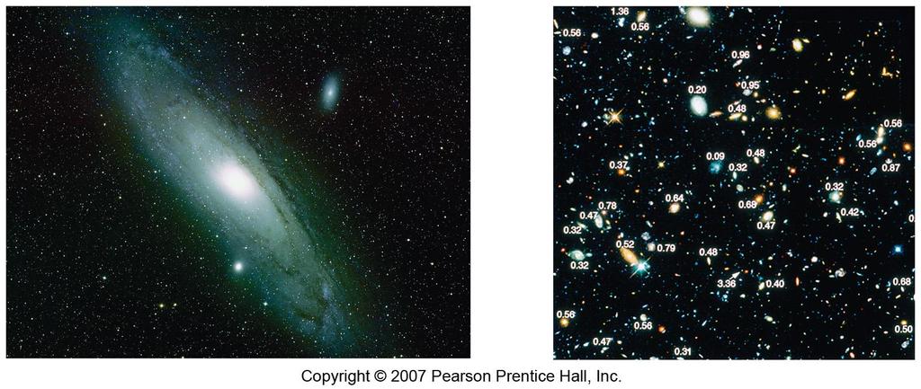 25-2 The Propagation of Electromagnetic Waves Light from the Andromeda Galaxy, left, takes about 2 million
