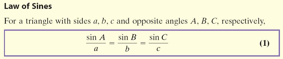 Section 9. The Law of Sines Up until now we have dealt only with right triangles. The Pythagorean Theorem and our Soh-Cah-Toa Rules can ONLY be used for RIGHT triangles.