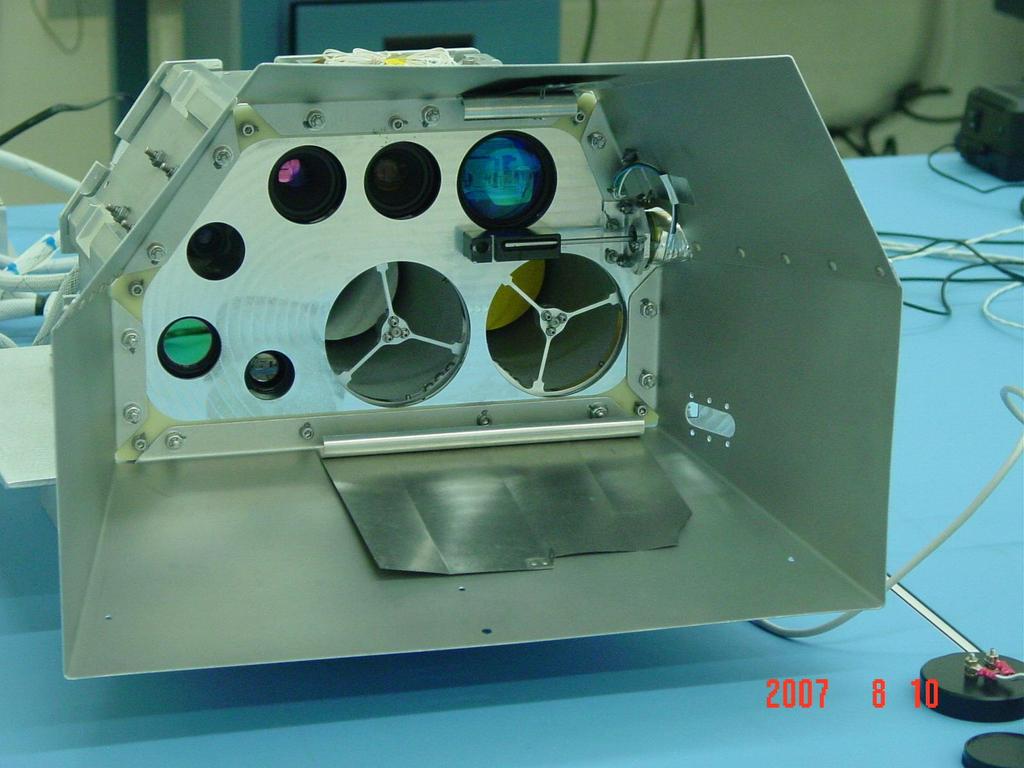 The LCROSS Payload NIR Cameras Flash Radiometer Visible Color