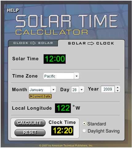 Solar Time Calculators 16 http://www.go2atp.com/resources/http_docs/pvs/index.