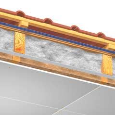 Sheathing Rolls Roof Sheathing Edgewise beam/thermofloc Blow-in Insulation ➐ THERMOFLOC Vapour-Proof Lining ➑ Fireproof sheathing ➒ Rafters visible
