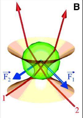 Physics of optical trap Light caries a momentum that can be transferred when interact with a physical matter.