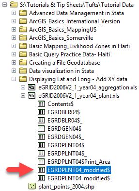 For detailed instructions about adding tabular XY data to ArcMap 10.5.