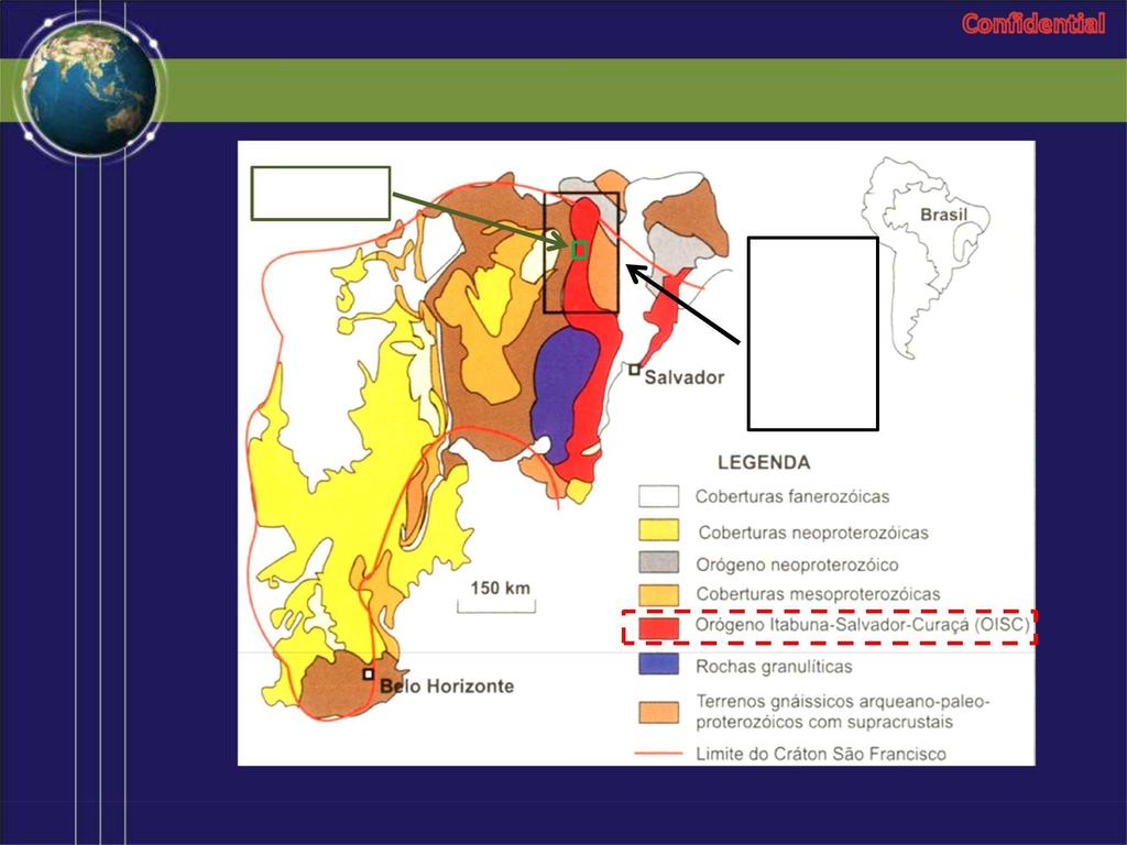 Regional Geology CBC Copper Project Northern segment of the Orogen Itabuna-