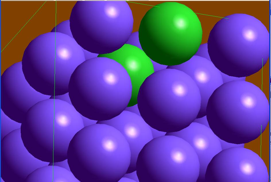 Crystal structure (experimental) of metallic sodium.