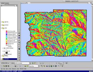 Surface Analysis Aspect Tool Aspect tools helps identify slope direction or the