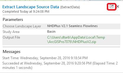Under Tools in the Landscape 1 service, use Extract Landscape Source Data (this may take a long while to load; be patient) and choose NHDPlus V2 Flowlines as the Landscape Layer and Basin as the