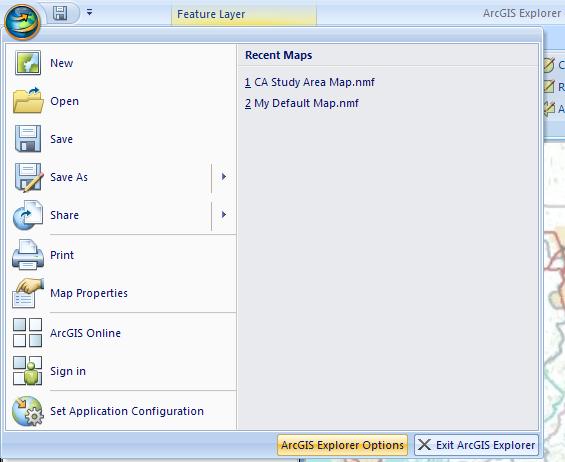 Part 3 - Modify the functionality of ArcGIS Explorer and create a terrain profile 1.