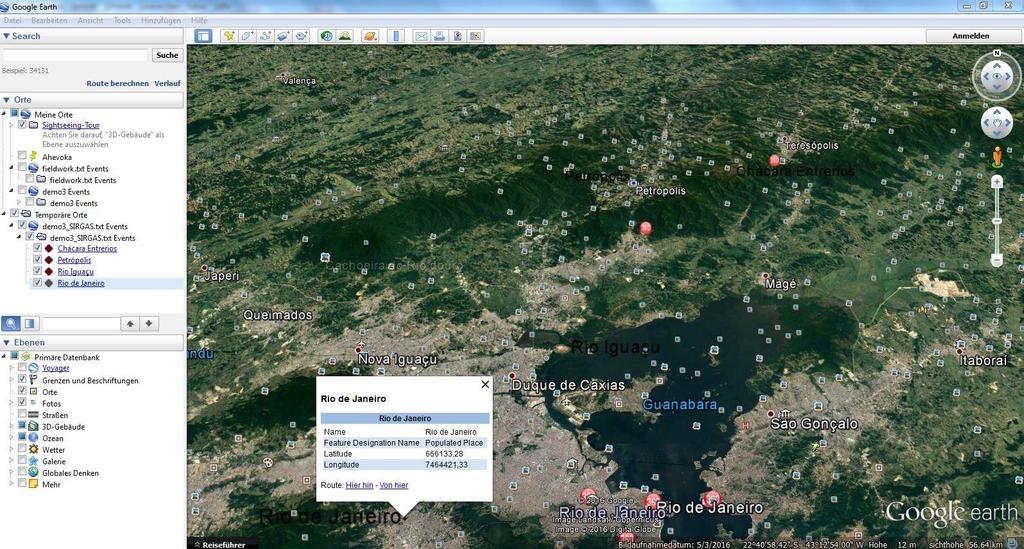 Publish data in Google Maps / Earth through *.