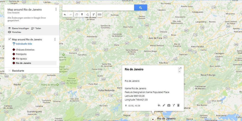 Publish data in Google Maps / Earth through *.
