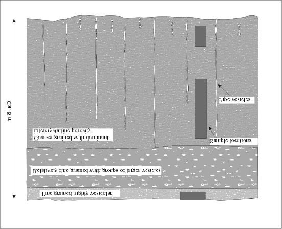 12 Effective grain density (g/cm3) 3,2 3,1 3 2,9 2,8 2,7 Relation of effective grain density and alteration in basaltic lavas and minor intrusions 2,6 0,0 20,0 40,0 60,0 80,0 100,0 Alteration (%)