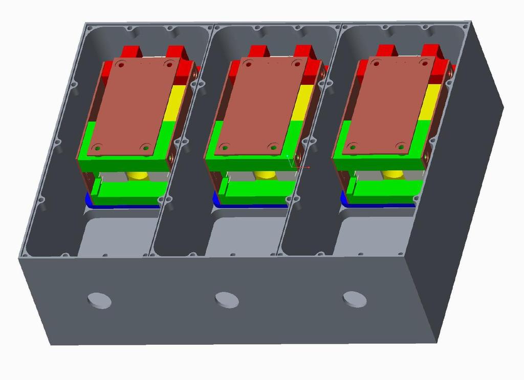 Mechanical Design All three detectors in one instrument enclosure Sensor assembly